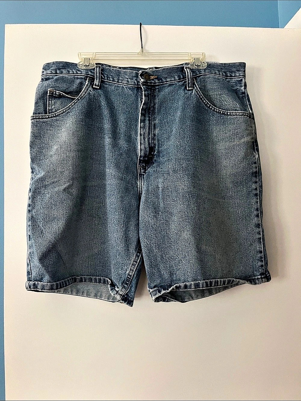 Wrangler Authentic Jeans Denim Shorts Denim Jean Shorts Blue Waist 38